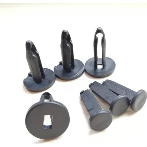 50Pcs Auto Bumper Fastener Rivet Retainer Push Engine Cover Trim Panel Clip For Ford Chrysler 7.5 mm Hole