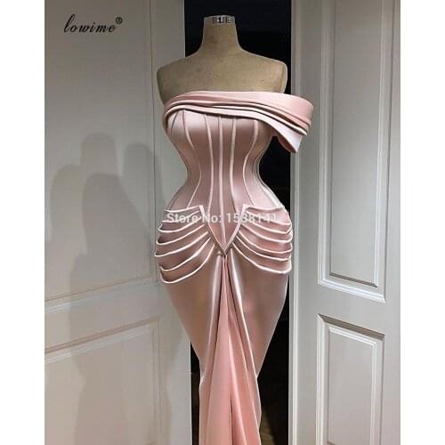 Haute Couture Pink Prom Dresses Mermaid Plus Size Evening Dresses Elegant Wedding Party Dresses Women Suknie Wieczorowe Custom