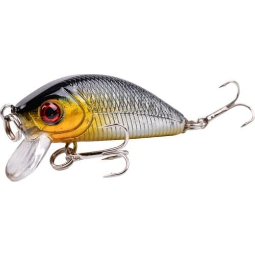 1PCS Minnow Fishing Lure 50mm 3.6g Topwater Hard Bait Wobbler Jig Bait Crankbait Carp Striped bass Pesca Fishing tackle SwimBait