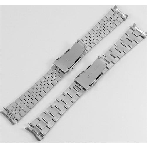 20MM/22MM Stainless Steel Watch Strap Replacement Silver Wristband for Watch Repair Kit