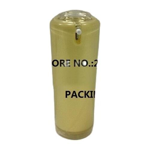 30ml yellow acrylic bottle with press pump for serum/lotion/emulsion/foundation,cosmetic container