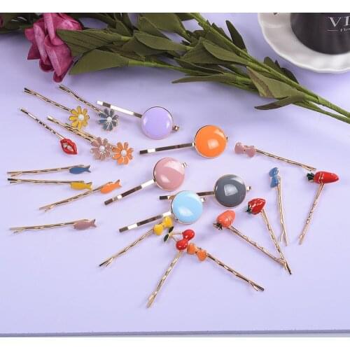2019 Za New Crystal Maxi Hair Clips Girls Cute Beauty Hairwear On Head Trendy Jewelry Wholesale Gift 4 piece/Sets