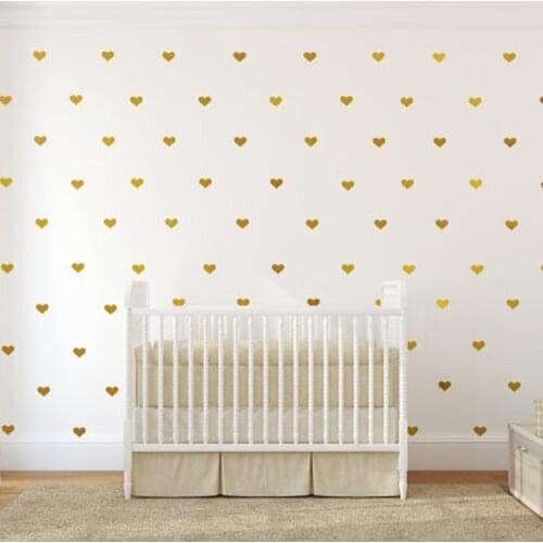 50pc Heart Wall Stickers For Kids Room Girl Baby Room Decorative Home Decor Stickers Children Wall Stickers Room Decoration