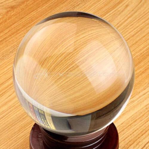 6 Sizes Transparent Glass Crystal Balls Healing Sphere Photography Photo Props Gifts Decorarive Balls 30mm-80mm
