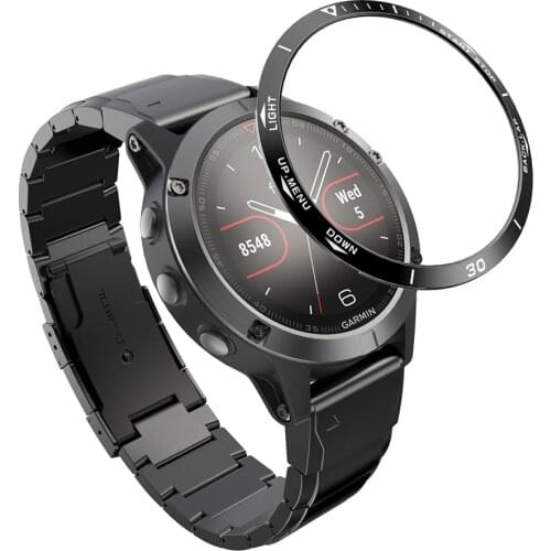 Stainless Steel Bezel Ring For Garmin Fenix 5 Scale Bezel Ring High-quality Watch Case Cover Anti Scratch Protection Parts