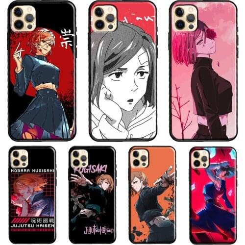 Nobara Kugisaki Jujutsu Kaisen Manga Phone Case For iPhone 11 Pro Max XS XR X 12 Mini SE 2020 6S 7 8 Plus 12 Pro Max Cover