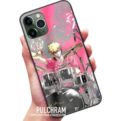 Katsuki Bakugo Anime Art Glass Soft Silicone Phone Case Cover Shell For iPhone SE 6s 7 8 Plus X XR XS 11 12 Mini Pro Max Sumsung