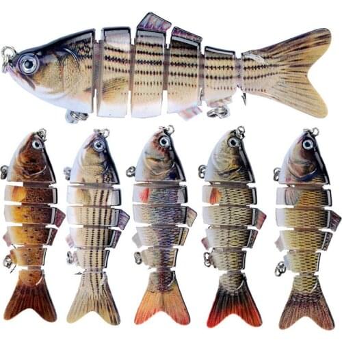 Diving Depth1.5-3M Multi-Section Swiming Plastic Fishing Lure19g/10cm Artificial 6 Segments Sinking Wobbler Hard Fishing Bait