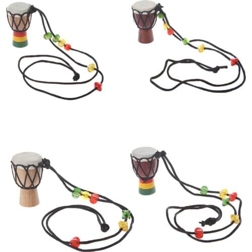 Wooden Classic Jambe Drummer Mini Djembe Percussion African Hand Drum Bongo Gift