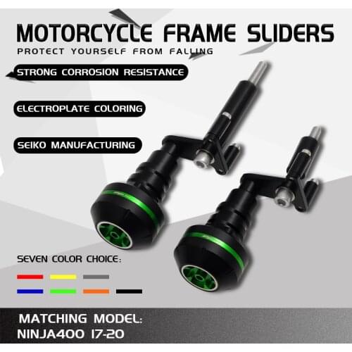 2020 For KAWASAKI NINJA400 NINJA 400 Z400 2018 2019 Motorcycle Falling Protection Frame Slider Fairing Guard Crash Pad Protector
