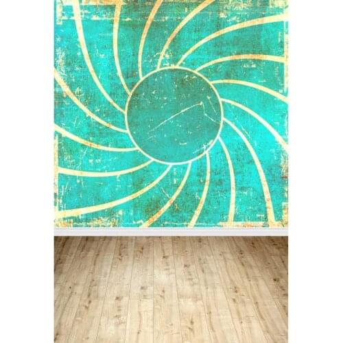 Wooden Floor Photography Backdrops Blue Vinyl Cloth Computer Printed Backgrounds for Photo Studio Portrait Photo Shoot Customize