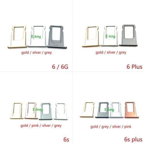 10PCS For Iphone 6 6S 6G 7 7G 8 8G Plus Sim Card Slot Tray Holder Sim Card Reader Socket