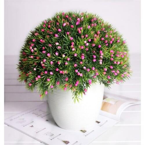 Artificial flower Fake Plant Plastic Flowers Simulation Plant Indoor Green Plant Fake Flower decor For Wedding Home Garden Decor