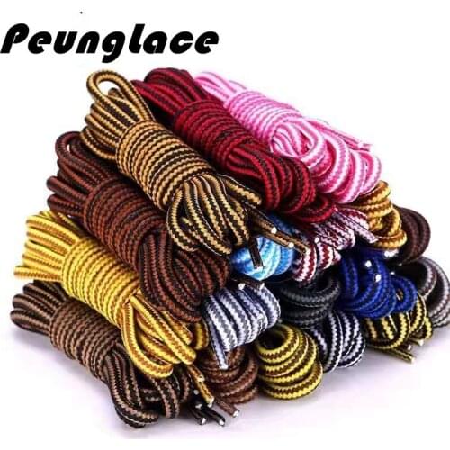 Quality PeungLace 1000 pairs/lot Round Polyester Boots Shoelaces Sports Round Hiking Boots Shoe laces