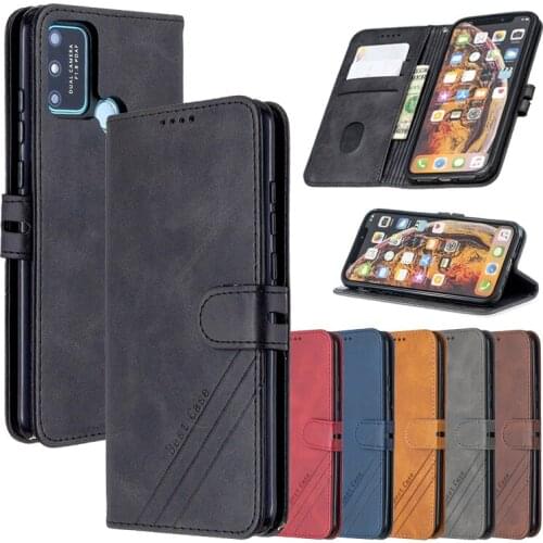 Leather Flip Case on For Huawei Honor 9A Honor Play 9A 6.3 inch MOA-LX9N AL00 Coque Magnetic Stand Wallet Phone Cover