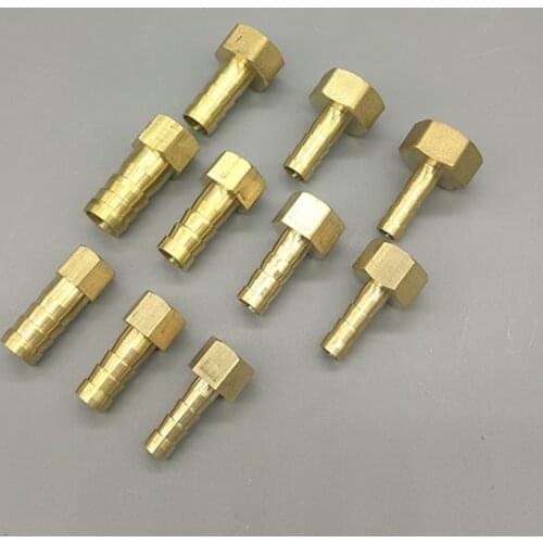 Brass Hose Fitting 6mm 8mm 10mm 12mm 19mm Barb Tail 1/8" 1/4" 1/2" 3/8" BSP Female Thread Copper Connector Joint Coupler Adapter