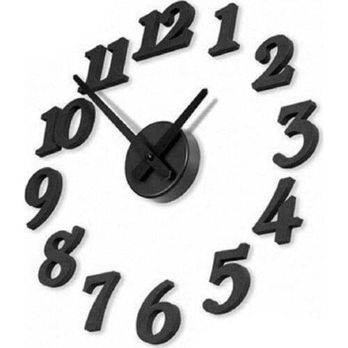 DIY 3d desk clock Fashion make A alarm clock mute electronic decorative home large wall DIY your own clock modern design