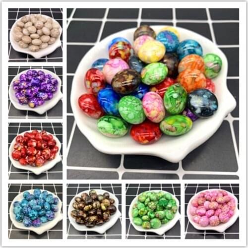 New 10pcs/lot 18x10mm Acrylic Beads Loose Beads Fit Europe Beads For Jewelry Making DIY Accessories