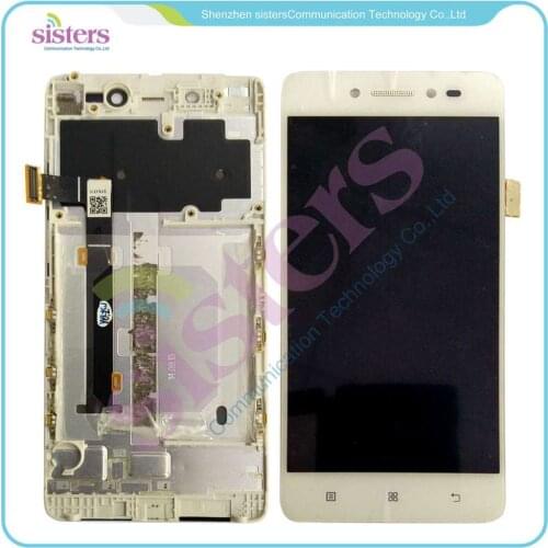 2pcs/lot Wholesale LCD Display Touch Screen Digitizer Full Assembly With Frame For Lenovo S90 S90-T S90-U Free Shipping