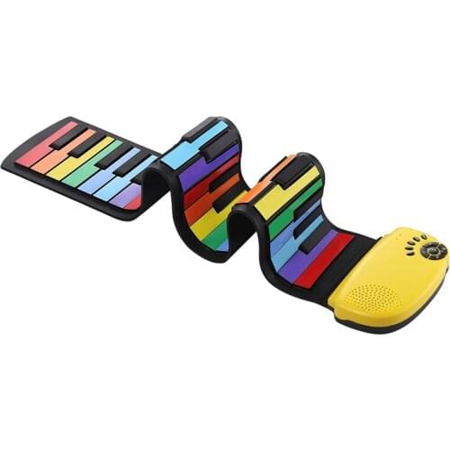 Piano For Kids Roll Up Piano 49 Keys Digital Keyboard Hand Silicone For Kids Beginners Hobby-Specialty & Gifts