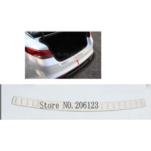 LOGO FIT FOR KIA OPTIMA K5 2016 2017 2018 2019 OUTER REAR BUMPER PROTECTOR CARGO BOOT DOOR SILL PLATE COVER TRUNK SCUFF