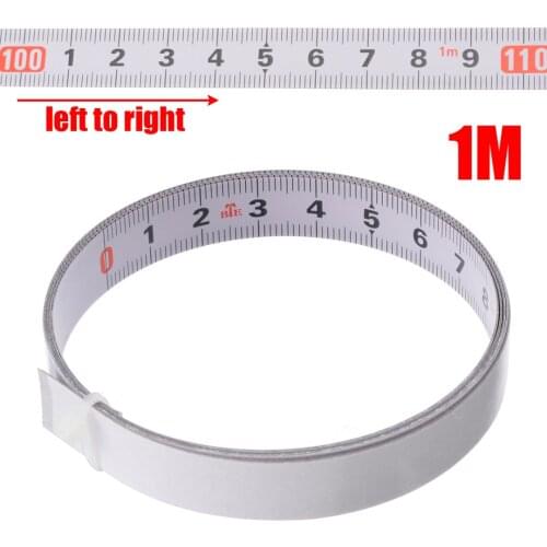1/2/3/5M Self Adhesive Measuring Tool Miter Saw Track Tape Measure Metric Steel Ruler Gauging Tape