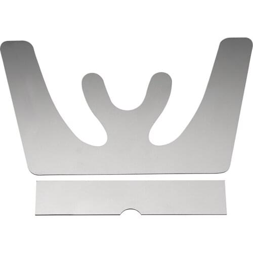 1set Dental Occlusal Maxillary Casting Jaw Fox Plane Plate 3D Stainless Steel Autoclavable Mouth Guard Oral Teeth Whitening Tool