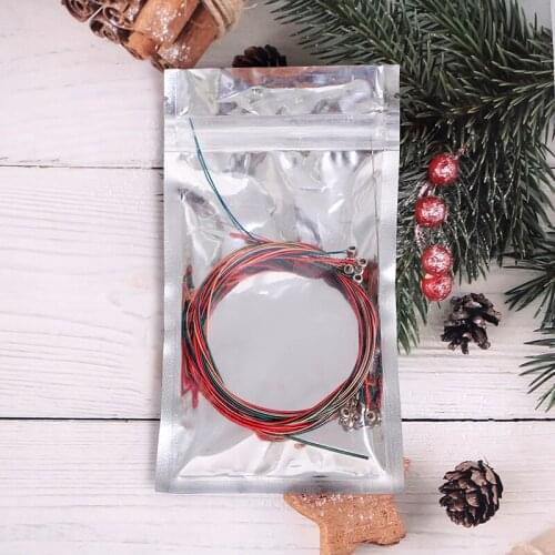 6Pcs Acoustic Guitar Strings for Classic Guitar Stainless Steel Guitar Strings Folk Guitar Parts Accessories
