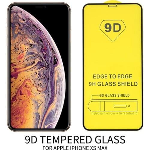 200 PCS 9D Full Glue Curved Tempered Glass For iPhone 11 Pro max Full Screen Protector Glass For iPhone XS max XR Protective
