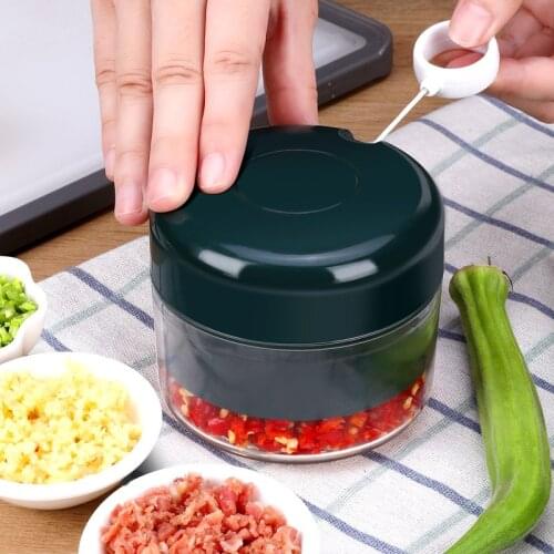 1PC Crusher Convenience Chopper Cutter Food Shredder Mini Garlic Meat Fruit Vegetable Press Manual Garlic Kitchen Accessories
