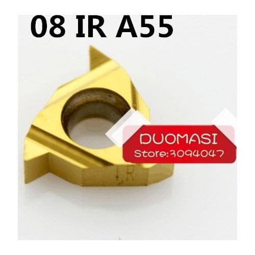 10pcs 08 IR A 55 ,Indexable Tungsten Carbide Threading Lathe Inserts for Threaded Lathe Holder,suit SNR0008K08 OR SNR0007K08