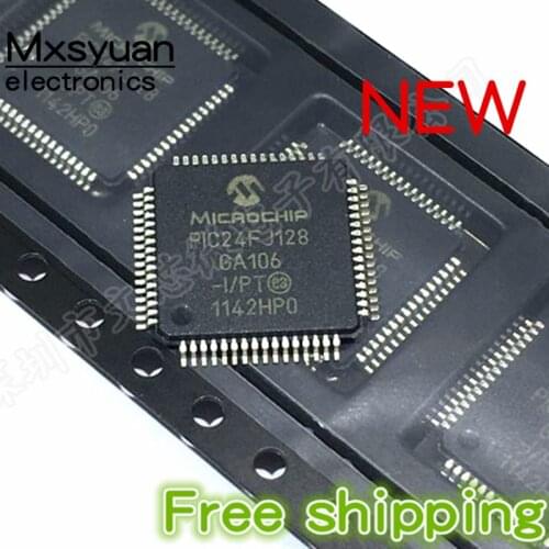 2~10pcs PIC24FJ128GA106-I/PT PIC24FJ128GA106 PIC24FJ128 GA106 IC MCU 16BIT 128KB FLASH 64TQFP