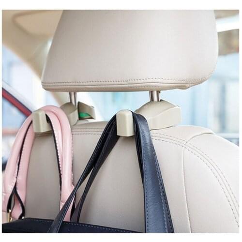2PCS Car Hook Car Seat Bags Hook Hanger Car Styling Accessories High Quality For Vw polo tiguan golf 7 4 6 passat b6 b5 b7