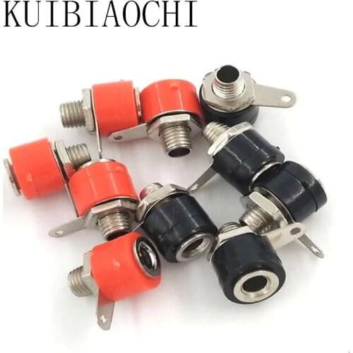 20pcs/lot banana socket 4MM terminal banana seat, banana socket plug,Red Black each 10pcs