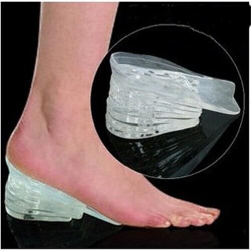 50pcs Silicone Gel Inserts Lift Shoe Pads 5 Layers Taller Height Increase