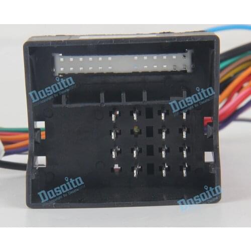 Dasaita Car DVD Quadlock Connecter with Canbus Adapter and Power Cable for VW CB017 CB018 DYX002