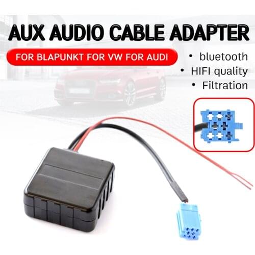 Bluetooth Adapter Hifi Quality For AUDI Chorus Concert for Blaupunkt For vw Delta Beta For VDO Becker Aux Receiver Cable