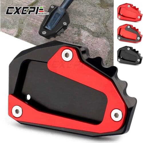 For DUCATI Multistrada 1200 1260 1200S 1200GT 950 Monster 696 796 821 1200 CNC Side Stand Enlarger pad support plate kickstand