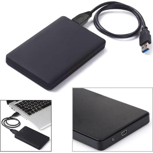 2.5 inch USB 2.0 Hard Drive Case Mobile Enclosure Serial Port SATA HDD SSD Adapter External Box Support 2TB for Laptop Notebook