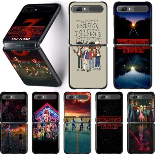 Guscio Phone Case For Samsung Galaxy Z Flip 3 5G Hrad Case Capa Shell Cover Fundas stranger things