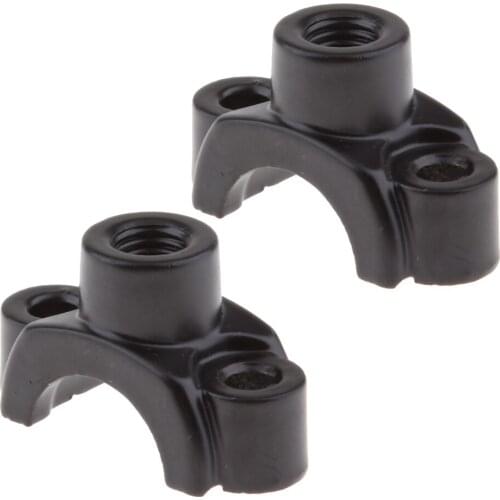 MagiDeal 2X 22mm 7/8" Motorcycle Rear View Mirror Handlebar Mount Holder