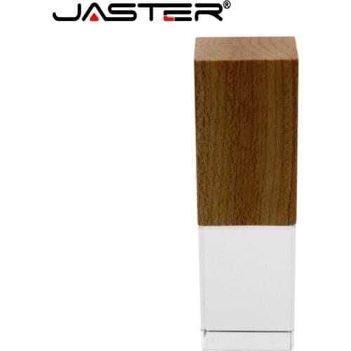 JASTER crystal wooden USB 2.0(free custom logo) flash drive u disk pendrive 4GB 8GB 16GB 32GB 64GB thumb drive free delivery