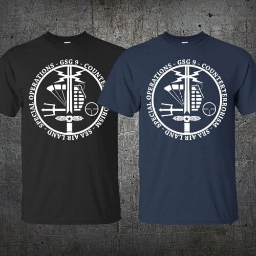 Gsg 9 Germany Swat Counter Terrorism Special Operations Police Brand Clothes Summer 2018 Cheap Crew Neck Top Awesome Shirts