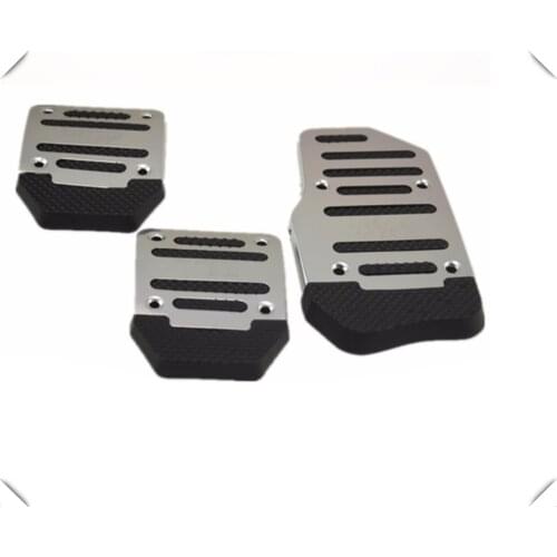 Universal aluminum alloy manual transmission anti-skid car pedal set for Ford Transit Ranger Mustang Ka Fusion Focus F-150