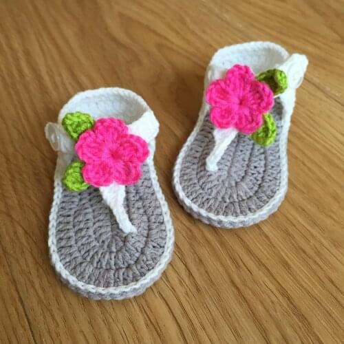 QYFLYXUE handmade Crochet baby shoes, Newborn baby casual shoes