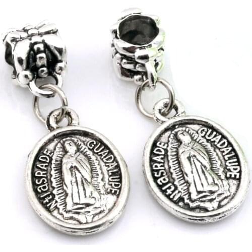 Hot Sales ! 100pcs Zinc Alloy ST.JUDE Charms Pendants Bead Fit Charm Bracelet 12x30mm DIY Jewelry A068