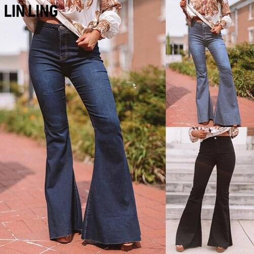 LINLING Women's Flared Jeans