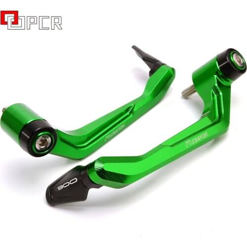 LOGO Z900 Motorcycle Green Handlebar Brake Clutch Levers Protector Guard For KAWASAKI z900 Z 900 2017 2018 2019 2020