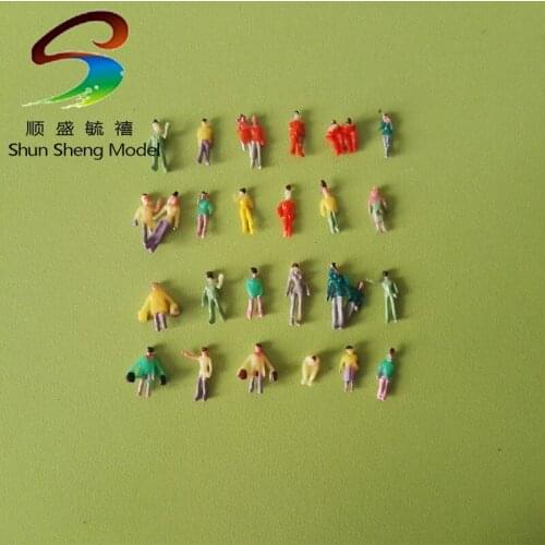 1000pcs Scale Train Layout Set Model Scale color figure in scale 1:200