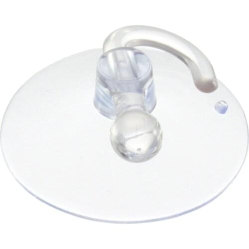 Strong Transparent Suction Cup Sucker Reusable Detachable Wall Hooks Hanger Strong Attached Kitchen And Bathroom
